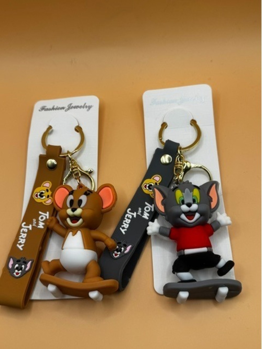 Tom and Jerry Set of 2  Keychain Bundle Cartoon  Characters Keychain Bundles!